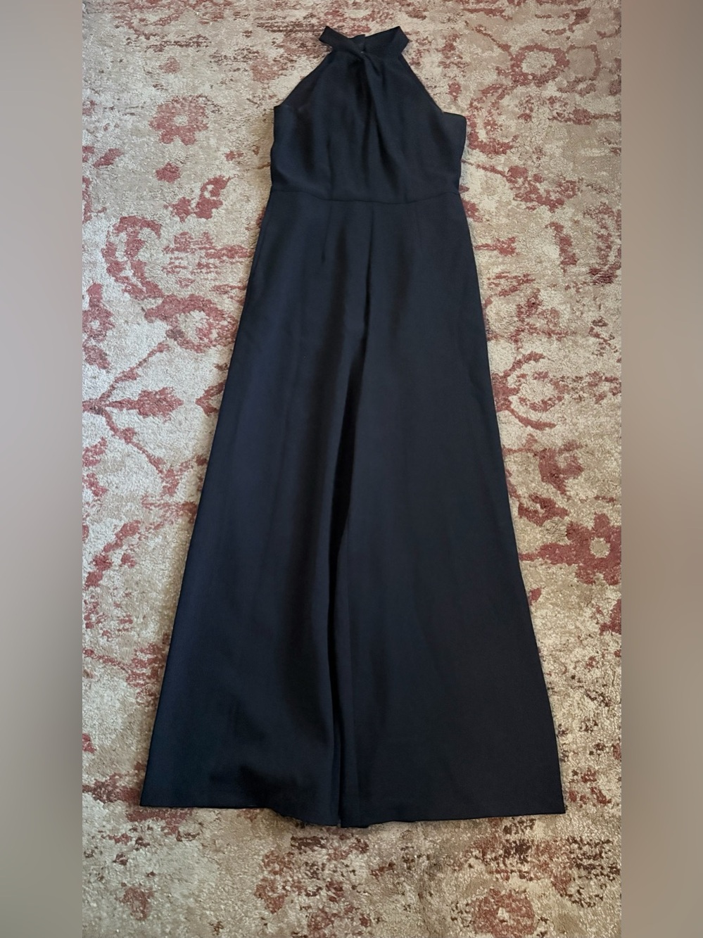 Chic Isabel & Nina Black Halter Wide-Leg Jumpsuit Size 8